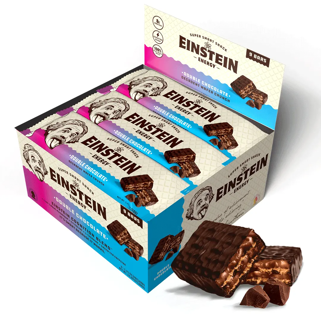 Einstein Energy Double Chocolate Energy Bars (Pack of 9)