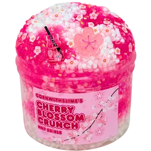 Cherry Blossom Crunch 8oz Slime Bingsu Texture Scented Cherry Blossom