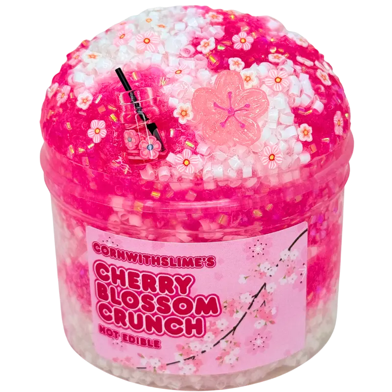 Cherry Blossom Crunch 8oz Slime Bingsu Texture Scented Cherry Blossom