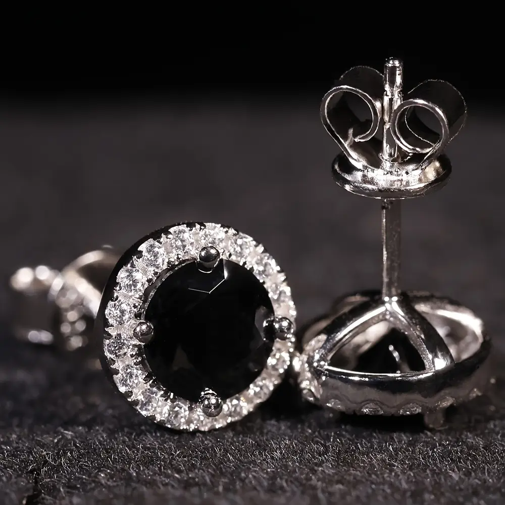 A6:Black Moissanite (round)