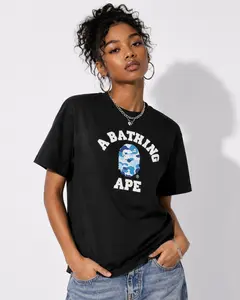 BAPE ABC Camo College Tee 'Black/Blue'