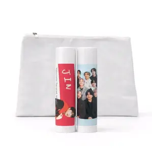 Canvas Cosmetic Bag with Two OT7 Themed Lip Balms