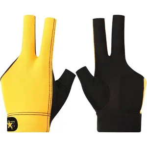Professional Billiard Glove for Pool, 3-Finger Design with Thick Lycra & Non-Slip Grip for Men and Women, Billiard Cue Accessories for Improved Control and Practice