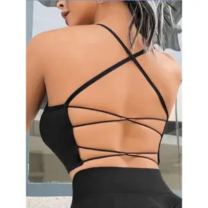 Women's Sports Bra, Breathable Wireless Sports Lingerie Top for Tennis Pickleball Yoga Exercise, Cute Gym Clothes, Sports Bra for Women, Workout Clothes Women, Activewear, Baseball, Fitness Training Clothes, Elegant Gym Outfits, Workout Daily Wear