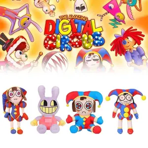 2026 new  The Amazing Digital Circus Plush &Clown Ragatha pomni Cartoon Jax Doll Joker Plush Soft Stuffed Sofa Decorate Christmas Gift