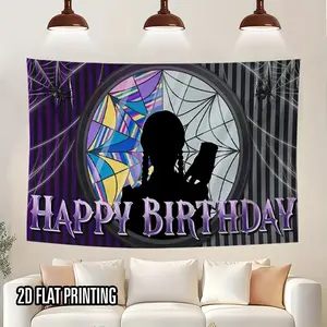 2d Wednesday Birthday Printed Background Banner, Perfect For Weddings, Birthdays And Anniversaries - Stunning Decoration For Homes, Gardens And Event Spaces