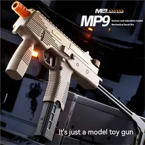Safe Soft Bullet MP9 Training Model Toy Gun - 16 Shells & 50 Soft Bullets for Outdoor Entertainment, Cultivate Competitive Spirit & Education | Compliant a Toy Valentine's Day gift