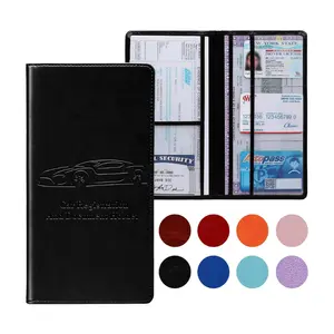 Car Registration & Insurance Card  Holder – Slim Magnetic Glove Box Organizer for Documents, Cards & IDs – Unisex Auto Paperwork Wallet for Easy Access