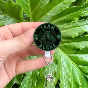 Team Algae Bagde Reel,  I THE ORIGINAL, Reflecting Pool Meme Reel, Funny Protest Badge Reel, Acrylic ID Holder