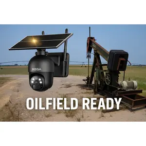 Oilfield-Ready 4G Solar Security Camera-Keep An Eye On Your Wells Anytime, Anywhere! Xega