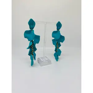 Teal Drop Earring