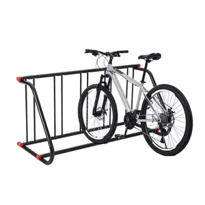 GARVEE Garage Bike Rack for 5 Bicycles - Heavy Duty Floor Stand, Steel Bicycle Holder Storage Organizer for Home or School, Easy to Assemble, Single Side Design