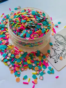 Summer Time Popsicle Mix | POLYMER CLAY SLICES NON EDIBLE