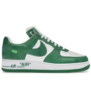 Louis Vuitton Men's Nike Air Force 1 Low By Virgil Abloh White Green, from StockX
