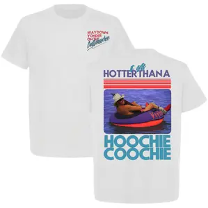 Hotter Than a Hoochie Coochie Tshirt, Music Country Summer Tee, Vintage Southern Lake Party Pullover Cotton Soft Breathable Festival Outfit, Gift For Fans