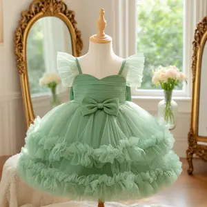 3060 Elegant girl floral chiffon dress suitable for parties school performances and weddings perfect for birthday celebrations