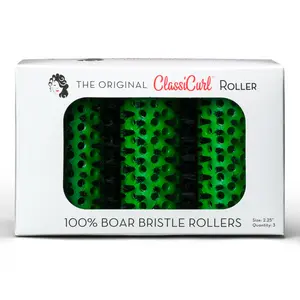 ClassiCurl Roller - Green- Size 1 1/2" - Hair Styling Tool Haircare Heatless