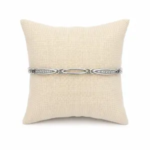 Marquise Link Bracelet - Fits 6.5 to 7 inches - White Gold Plated