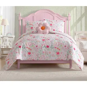 Laura Ashley Sunshine Flowers Twin Comforter Sham Set