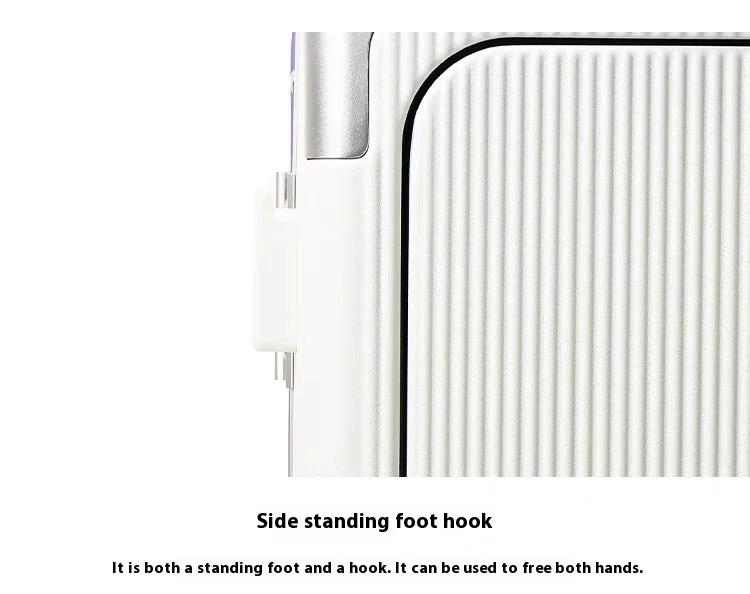 Latest Wide Handle Aluminum Luggage case with Poured Wheels Front Opening Travel Bag Multifunctional Suitcase Oversea Stock