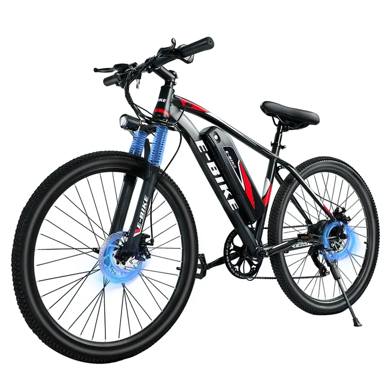 1500W Motor Q5 Ebike for Adults - 26" Tires, 25MPH, 576Wh Removable 50+mi Range Battery, UL2849 Certified, High-Carbon Steel Front Suspension, 7-Speed, Front & Rear Brakes, Bike Lights, Bike Computer, 4 Riding Modes, Mountain Biking & Trail Riding Ready