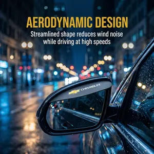 2PCS Car Side Mirror Rain Visor, Rearview Mirror Rain Guard Deflector, Exterior Accessories Compatible with Chevrolet Monza, Malibu XL, Menlo, Trax, Seeker, Equinox, Blazer, Colorado, Silverado