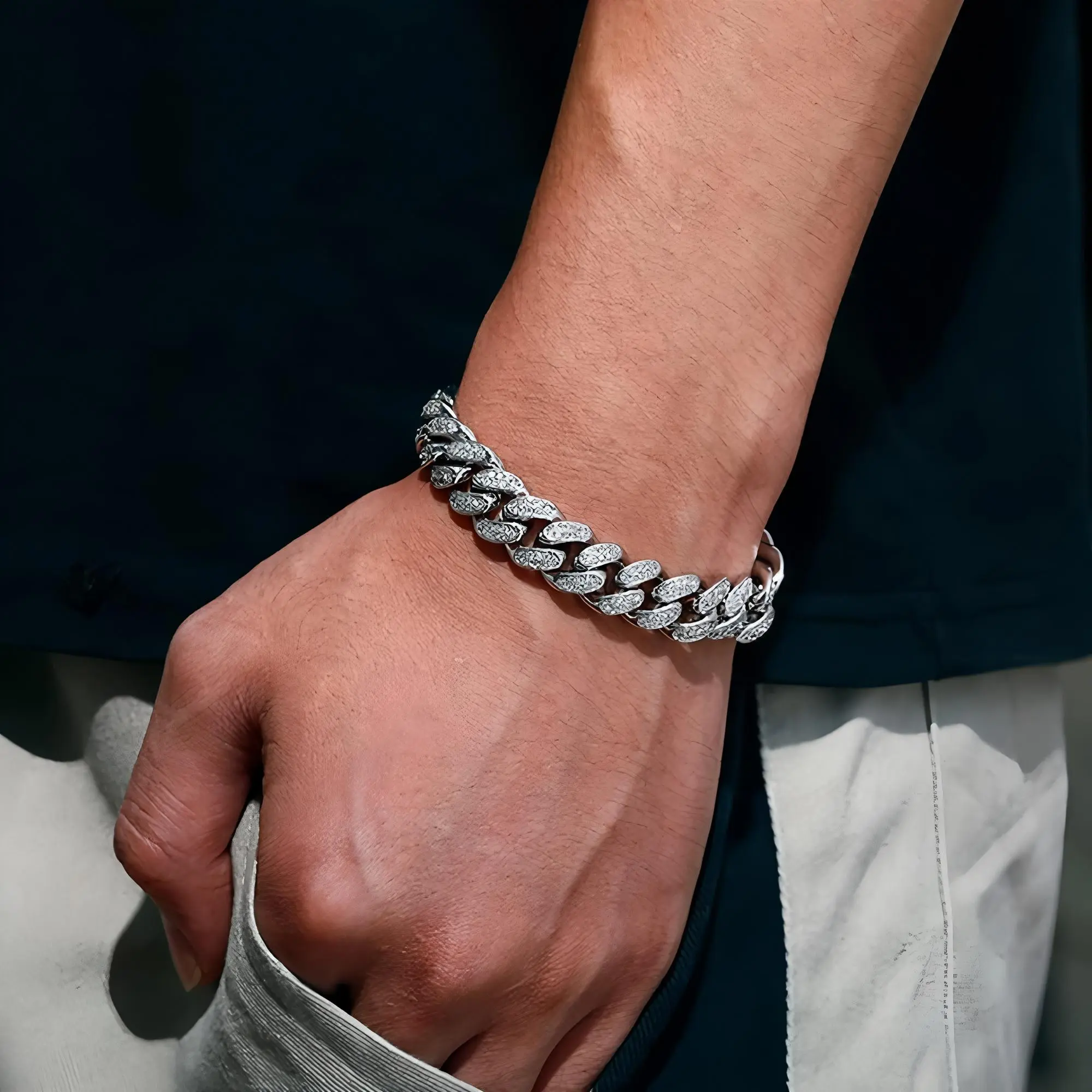 Cuban Link Bracelet Iced Out Miami Gold Plated Hip Hop Full CZ Prong Diamond Bracelet with Giftbox Cuban Link Anklets for Men Women