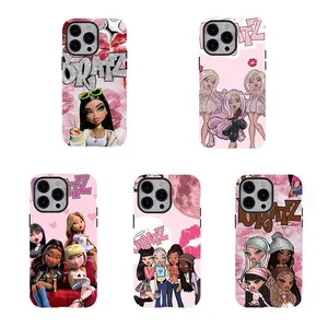 B-Bratz girl Doll Phone Cases,Y2K Aesthetic Phone Case,stylish Phone Case,Compatible for iPhone 17 Pro Max 16 15 14 13 12 11 for Samsung S21 S22 S23 S24 S25,Shockproof Durable Design,Tough phone case ,for cool girls,gift for her