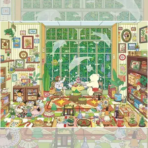 3D Scenery  Stickers - Oversized Mini Scene Collage Stickers shop Stress-Relief Handmade DIY Decor for Girls' Journals & Space Decoration