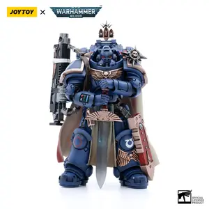 JOYTOY  Warhammer 40k 1/18  Action Figure Ultramarines Captain with Master-crafted Heavy Bolt rifle JT3556