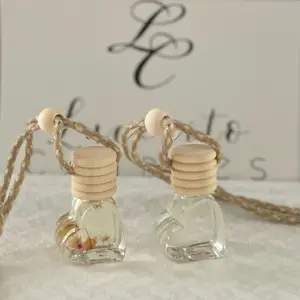 6 ML Car Diffuser Heart Shape
