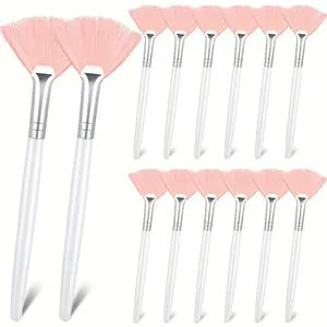 2pcs Soft Facial Brushes for Applying Masks And Acids, Ideal for Cosmetic Makeup Tools Like Eyeshadow And Mud Creams, Suitable for Estheticians.