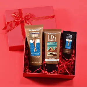 Natural Look Leg Makeup Set, 3 Counts/box Waterproof Leg Makeup Lotion, Suitable for People with Dark Skin, Leg Makeup Product for Women