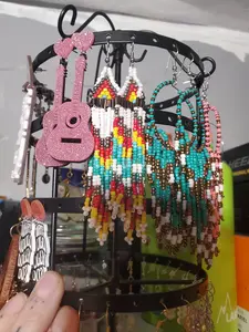 Beaded Dream Catcher Earrings