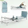 PAETA Foldable Rollable Adjustable Pilates Reformer Machine - Unisex, Foldable Pilates System, Multifunctional, Music Wire Springs, Jump Board, Glute and Core Training, Home Workout Equipment (400lbs Capacity)