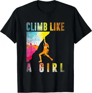 Boulderin' Tee - Women & Girls Rock Climbing Shirt