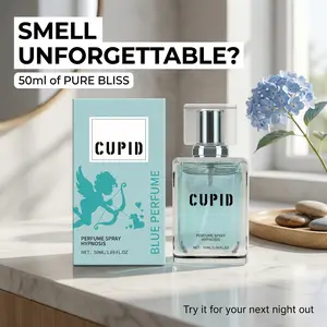 Cupid Blue Cologne Spray - Fresh Citrus Amber Fragrance, Long-Lasting Light Scent, Portable Everyday Perfume sweet Eau de Parfum natural long-lasting fragrance fruity gourmand fragrance daily