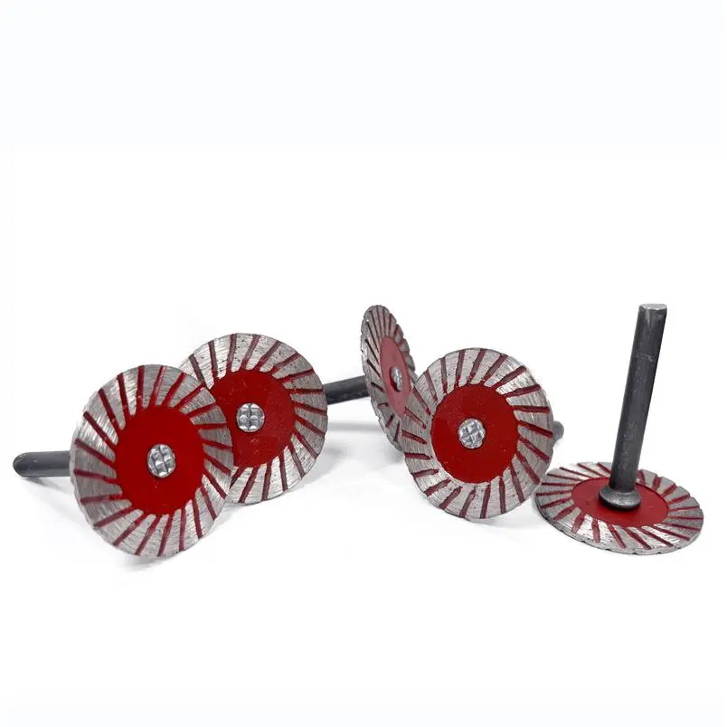 5pcs 4cm Stone Carving Small Cutting Discs for Electric Grinders - 6mm Shank Mount, Abrasive Cloth, Durable Flap Design, Efficient for Granite Marble, Grinding Polish, Polishing, Rust Removal, Deburring, Material Removal, Efficient Material Removal