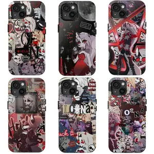 Loona Helluva Boss Collage Phone Case, Helluva Boss Hazbin Hotel Trendy Phone Case Compatible For iPhone 17 16 15 14 13 12 11  & Samsung S25 S24 S23 S22 S21Halloween gifts