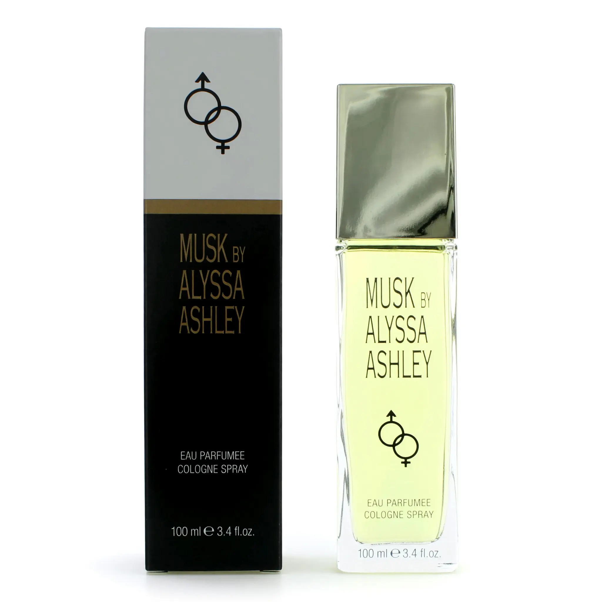 Musk Eau de Parfum Spray, 3.4 fl oz Women's Fragrance with Floral, Green, and Powdery Notes, Alyssa Ashley, Edp, Spray Bottle, Greens, Musks