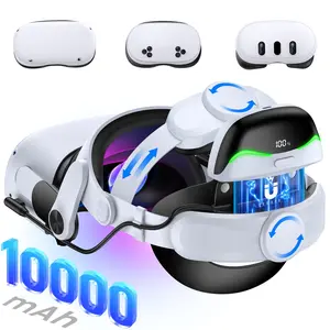 Head Strap for Meta Quest 3S/3/2 with 10000mAh Hot-Swap Battery VR Headset Strap