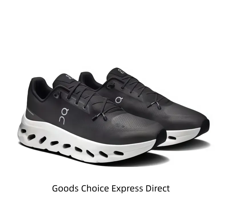 Futuristic Cloud-Like Athletic Sneakers with Unique Cut-Out Midsole for Shock Absorption