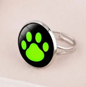 Classic Cool Cat Paw Cartoon Adjustable Ring (Size 6-7)