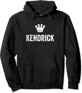 Kendrick the King / Crown & Name for Men Called Kendrick Pullover Hoodie - Feliciabr Shop 43B0BPYY8Z4B