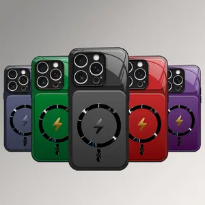 Lightning Bolt Design Gloss MagSafe Compatible Shockproof Protective Cover with Precision Magnet Ring for iPhone 17 16 15 14 13 12 11 model # SummerVibes 985