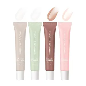 Christmas Moisturizing Lip Butter Balm, 4 Counts/set Hydrating Lip Balm, Plumping Glossy Lip Glaze Stick, Cosmetic