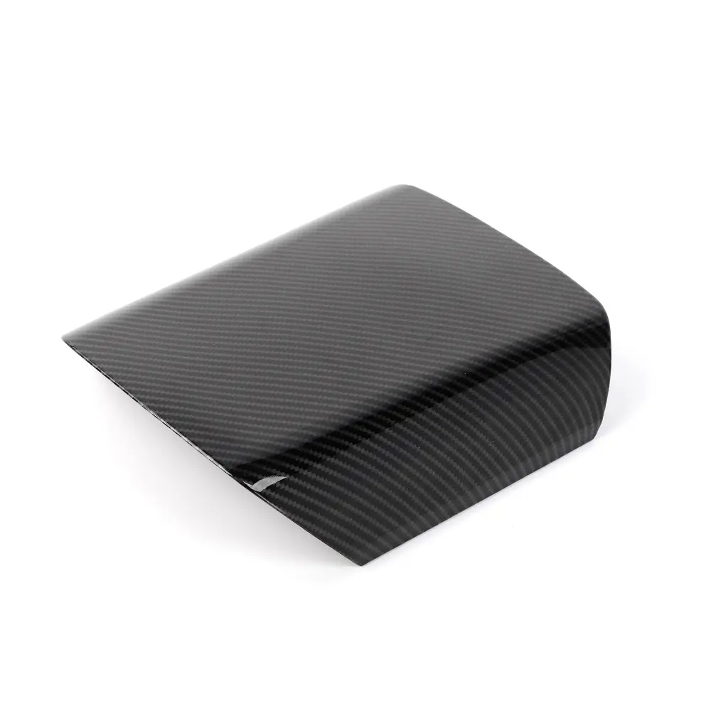 CheroCar ABS Armrest Box Panel Decor Cover Trim with Carbon Fiber Finish - 100% Brand New Car Interior Decoration Accessory for Chevrolet Camaro 2010-2015