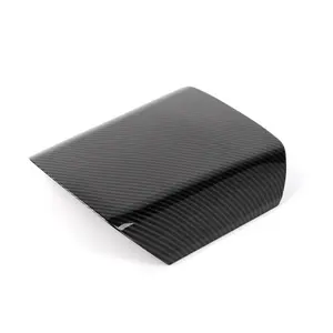 CheroCar Carbon Fiber Armrest Box Panel Decor Cover Trim for Chevrolet Camaro 2010-2015 ABS Material 100% Brand New