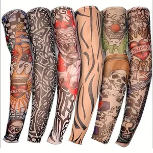 10 Pcs Breathable Knit Sleeves, Colorful Floral & Geometric Patterns, Outdoor Cycling & Casual Wear, Durable Fashion Sun Protection Sleeves, Arm Sleeves