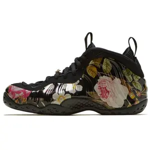 Nike Foamposite One Floral PU OG Women's Retro Basketball Shoes – Versatile, Cushioned, Durable, Mid-Top Verifiable, with credentials and supporting global authentication